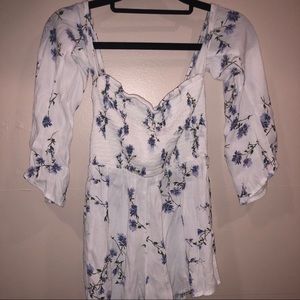 Tobi Show Some Skin Floral Romper